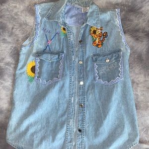 Vintage Tigger Disney Denim vest